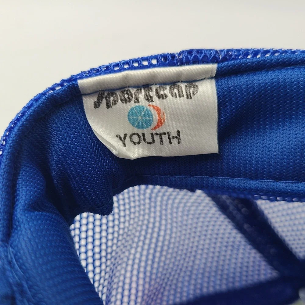 Vintage Youth Trucker Hat Snapback Mesh Blue Queen‎ Mary Spruce Goose Long Beach